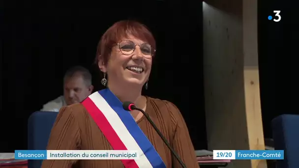 Anne Vignot est élue maire de Besançon - extrait du JT de France 3 Franche-Comté