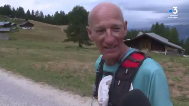 Portrait de Roger, traileur vétéran à la Plagne