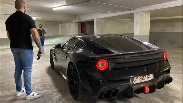 ON A FAIT PEUR AUX GENS EN FERRARI F12 ONYX 🤭🤬 !! UNE FORMULE 1 🏎🚀 !!