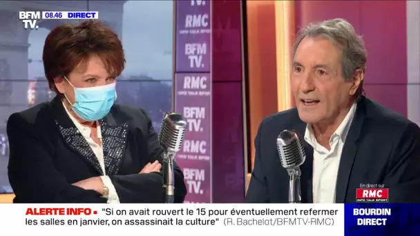 Roselyne Bachelot face à Jean-Jacques Bourdin en direct