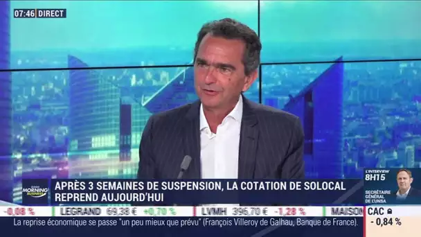 Pierre Danon (Solocal) : Après 3 semaines de suspension, la cotation de Solocal reprend aujourd'hui