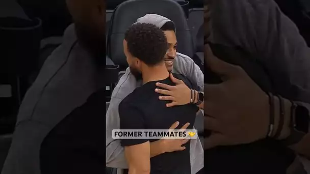 Steph Curry 🤝 Jordan Poole before they face off! ❤️ | #Shorts