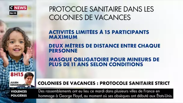 Colonies de vacances : un protocole sanitaire strict