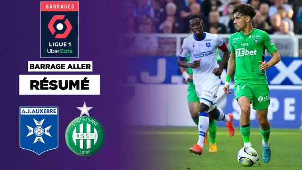 Résumé : D'une merveille, Auxerre tient Saint-Etienne en échec sur la première manche