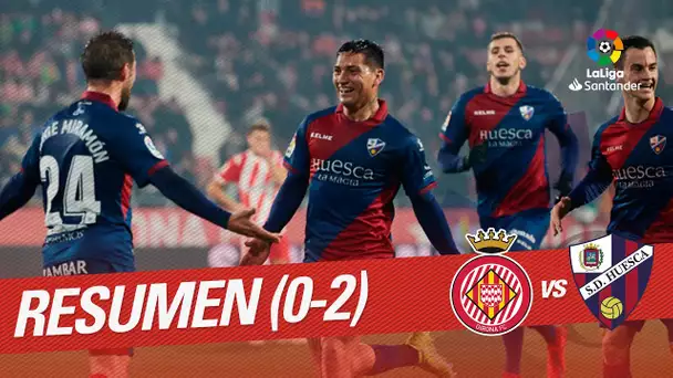 Resumen de Girona FC vs SD Huesca (0-2)