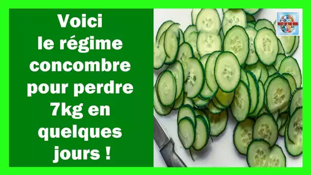 Voici le régime concombre pour perdre 7kg en quelques jours