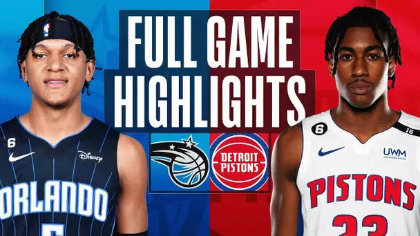 MAGIC at PISTONS | NBA FULL GAME HIGHLIGHTS | October 19, 2022