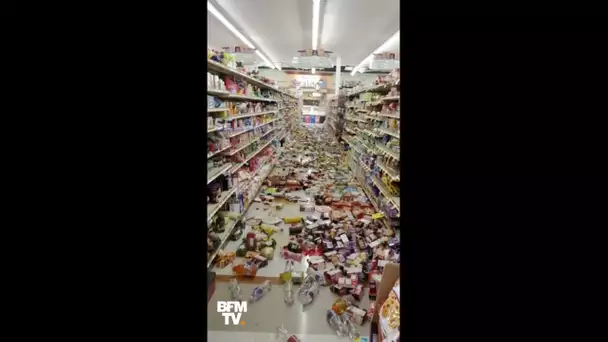 En Californie, la terre a tremblé et tout renversé dans les supermarchés