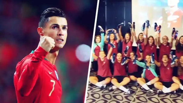 Le magnifique cadeau de Cristiano Ronaldo aux U17 féminines du Portugal | Oh My Goal