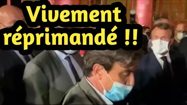 Emmanuel Macron s'emporte contre un journaliste : "Ce que vous avez fait est grave"