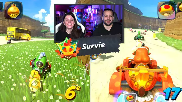 SURVIE en ligne sur MARIO KART WORLD !