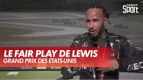 Lewis Hamilton : "Je dois tout d'abord féliciter Max Verstappen"