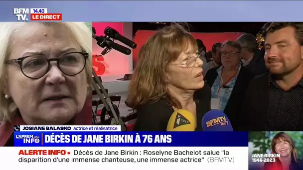 "Une douceur dans un monde de brutes": l'hommage de Josiane Balasko à Jane Birkin, morte à 76 ans