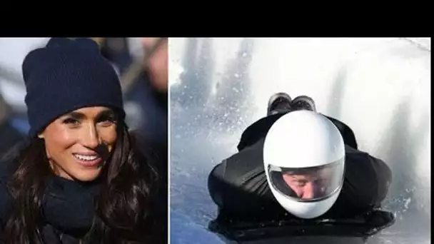 Le prince casse-cou Harry atteint 61 km/h en essayant le bobsleigh squelette sous le regard de Megha