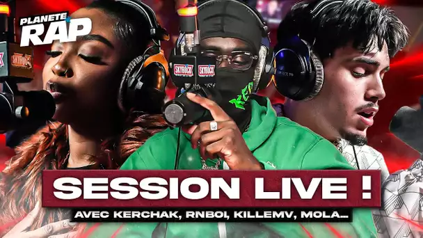 SESSION FREESTYLE avec Kerchak, Rnboi, Killemv, Mola, Ouss Op & Kafé ! #PlanèteRap