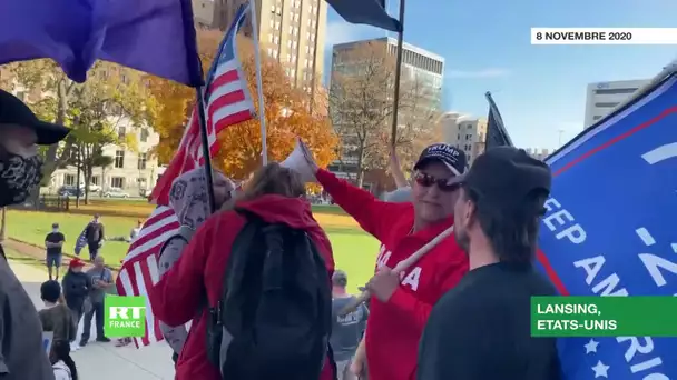 Etats-Unis : dans le Michigan, des pro-Trump protestent contre la victoire proclamée par Biden