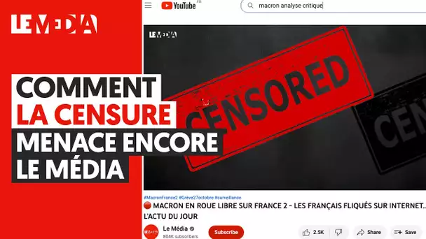 APRÈS TF1, FRANCE 2 CENSURE LE MÉDIA