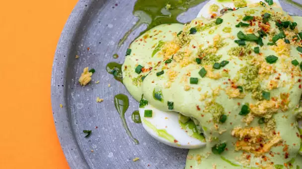 RECETTE  - Oeufs mimosa verde, haddock fumé - Fabrice Mignot