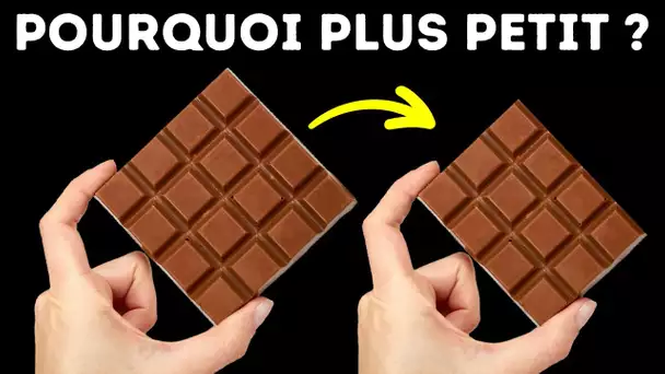 Les barres de chocolat deviennent plus petites, mais pourquoi ?