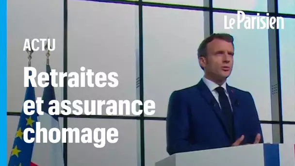 Macron :"Réforme de l'assurance-chômage le 1er octobre"; "réforme des retraites après la crise"