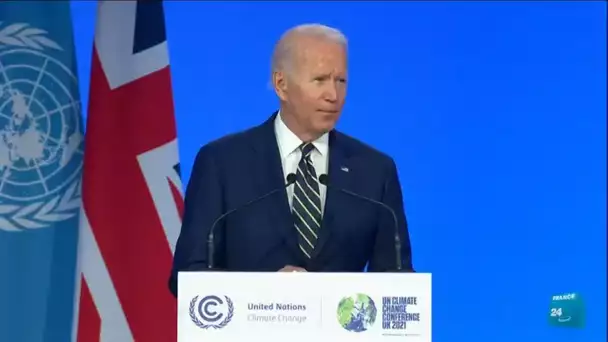 "Nous sommes à un tournant de l'histoire" : le discours de Joe Biden lors de la COP26 à Glasgow