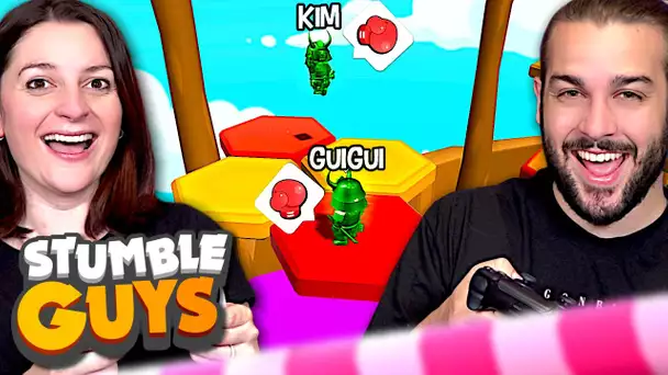 GUILLAUME VS KIM SUR STUMBLE GUYS ! QUI SERA LE MEILLEUR AVEC LE DERNIER SKIN SPECIAL ?