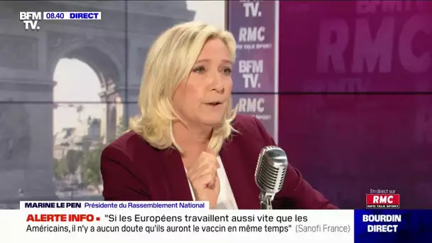 "Les Français ont été mis en prison pendant 2 mois" selon Marine Le Pen