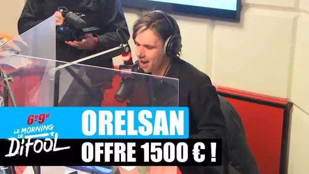Orelsan offre 1500€ en direct ! #MorningDeDifool