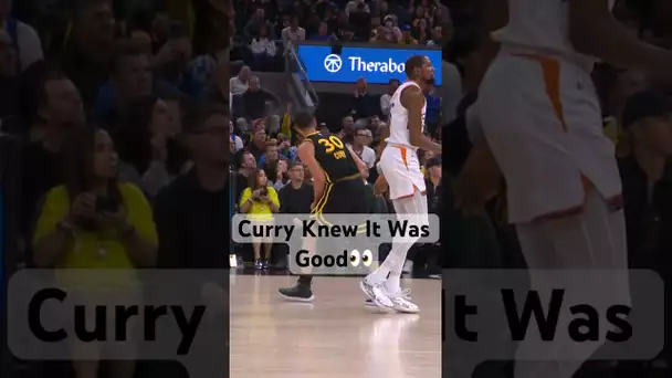Stephen Curry Doesn’t Even Have To L👀k! He knows it’s good! 🔥🙌| #Shorts