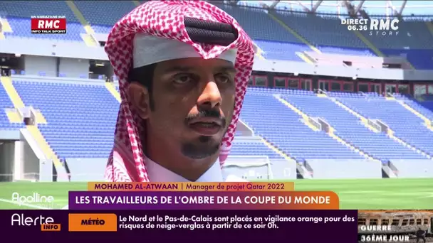 Les travailleurs de l'ombre de la Coupe du Monde de football