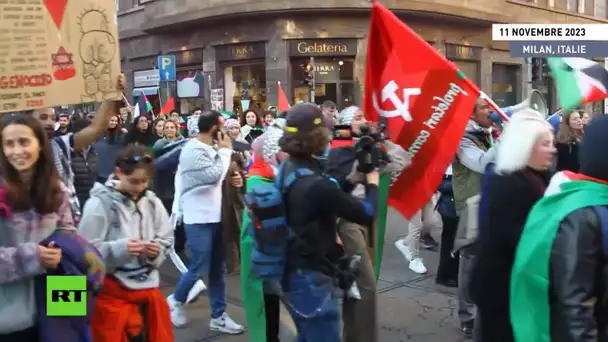 🇮🇹 Italie : manifestation pro-palestinienne à Milan