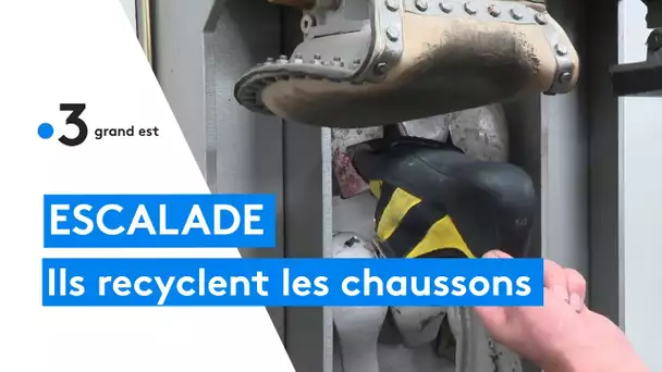 Escalade : les cordonniers recyclent les chausson de grimpe