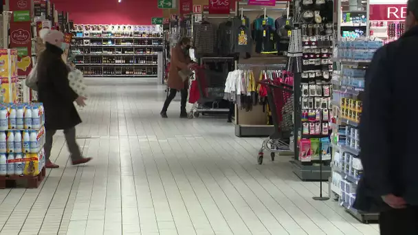 Du silence dans les supermarchés. Exemple près de Rouen