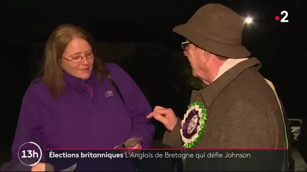 Un Britannique vivant en France en campagne dans la circonscription de Johnson