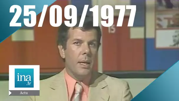 20h TF1 du 25 septembre 1977 - Elections sénatoriales | Archive INA