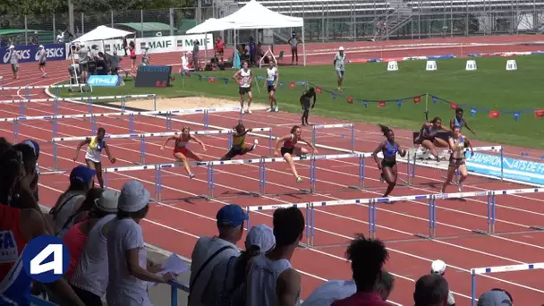 Niort 2018 : Finale 100 m haies Espoirs (Charlotte Pierre en 13&#039;&#039;52)