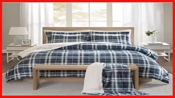 Comfort Spaces Aaron Sherpa Comforter and Throw Combo Set