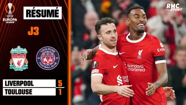 Résumé : Liverpool 5-1 Toulouse - Ligue Europa (3e journée)