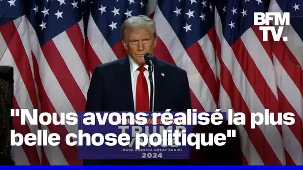 Les temps forts du discours de Donald Trump, revendiquant sa victoire à la présidentielle américaine
