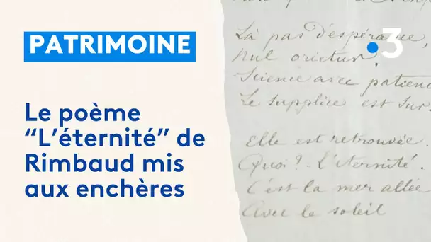 Un manuscrit de Rimbaud mis aux enchères à Paris