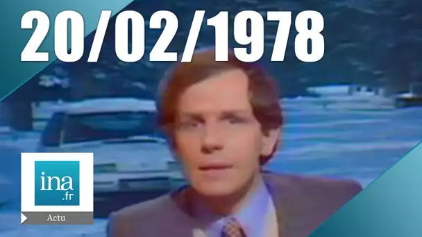 20H A2 du 20 Février 1978 | Le froid coupe la France en deux | Archive INA