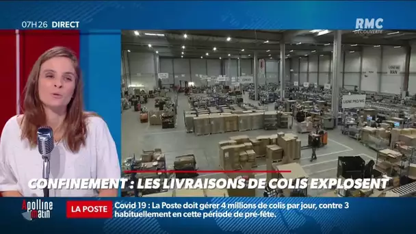 Les livraisons de colis explosent pendant le confinement