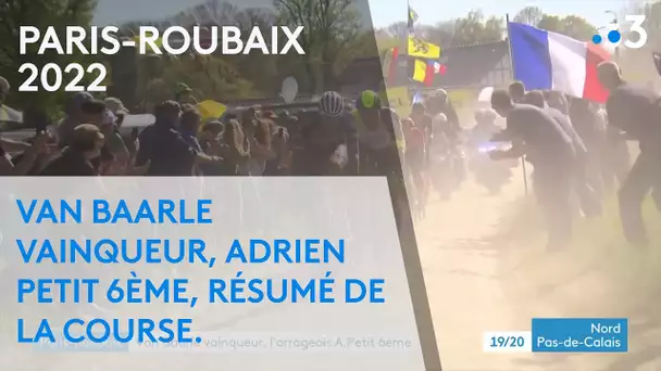 Paris-Roubaix :  Van Baarle vainqueur, l'arrageois Adrien Petit 6ème, résumé de la course 2022.