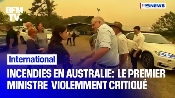 Des Australiens s'en prennent au Premier ministre en visite dans une ville ravagée par les incendies