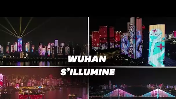 Wuhan s'illumine pour fêter la réouverture des transports