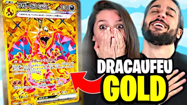 IMPOSSIBLE ! ON PACK LA CARTE POKEMON DRACAUFEU EN OR POKEMON SV3 !