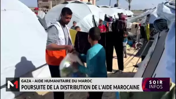 Gaza: Poursuite de la distribution de l’aide marocaine