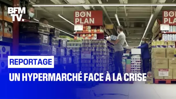 Un hypermarché face à la crise