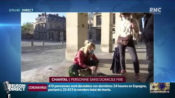 "C'est ça la France!": le témoignage touchant de Chantal, SDF au Mans, en plein confinement
