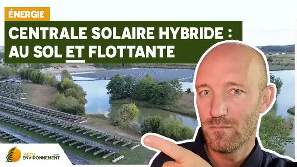 Centrale solaire hybride : une installation au sol et sur l’eau.